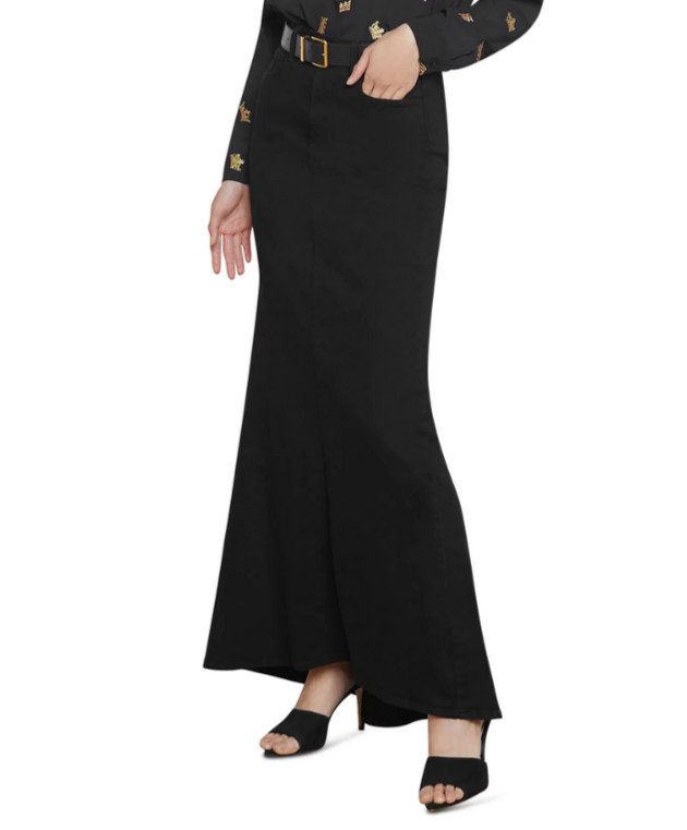 L'AGENCE Kailani Mermaid Denim Skirt MSRP $295
