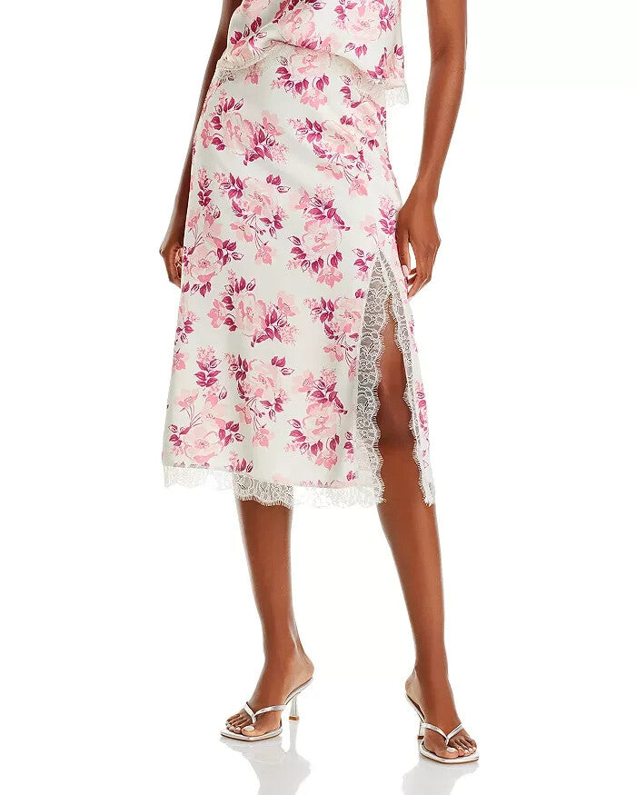 Lucy Paris Reza Lace Trim Skirt MSRP $88