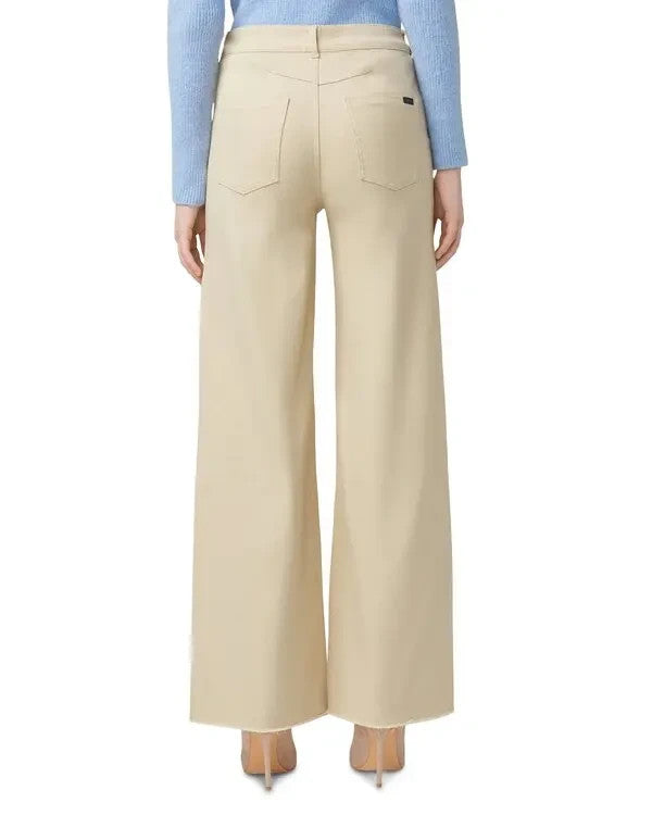 Hue High Rise Frayed Wide Leg Jeans MSRP $68
