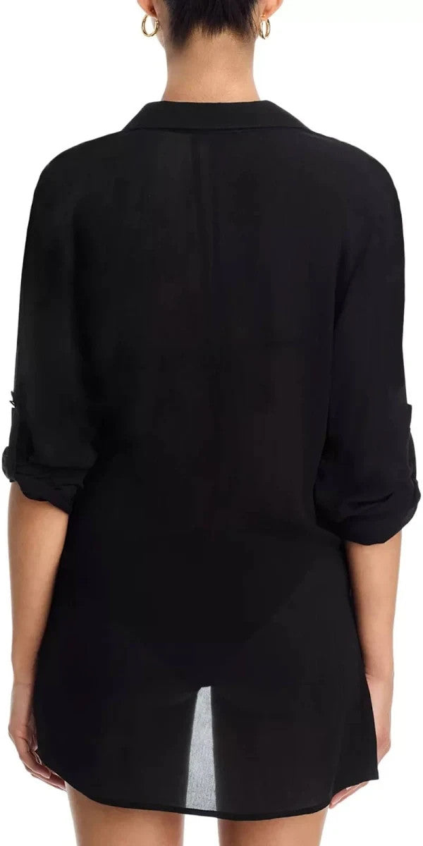 Aqua Swim Wrap Shirt Swim Cover-up MSRP $98