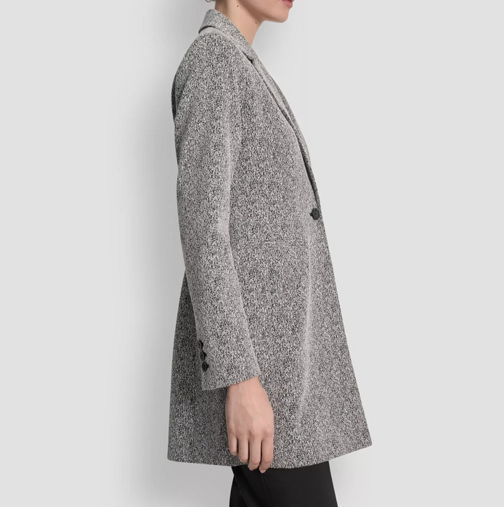 DKNY Notch-Lapel Single-Button Long-Sleeve Jacket MSRP $169