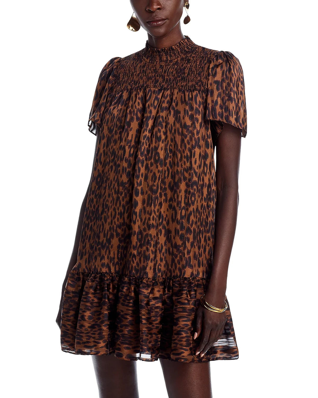 AQUA Leopard Mini Dress MSRP $88