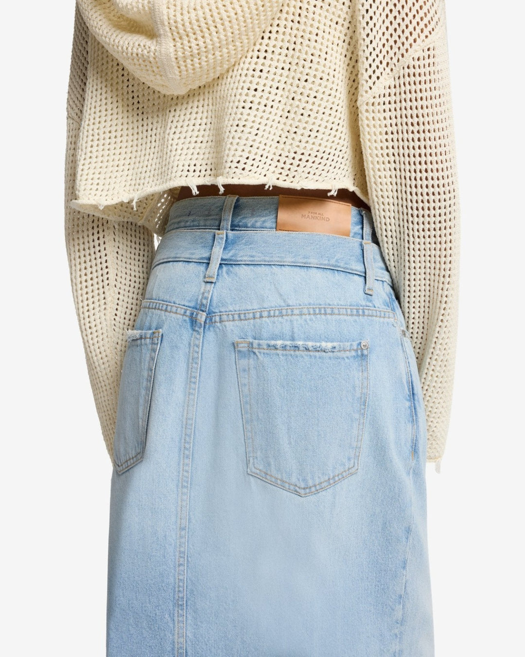 7 for All Mankind Double Waisted Skirt MSRP $228