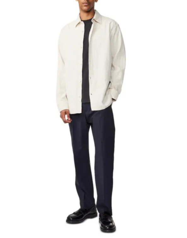 NN07 Freddy Button Front Long Sleeve Shirt MSRP $245