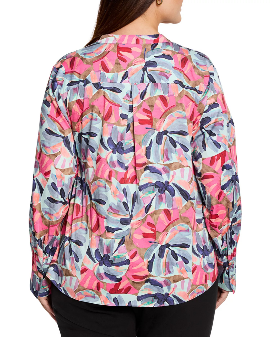 NIC+ZOE Plus Firework Foliage Top MSRP $158