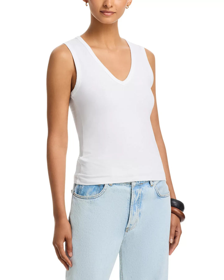Majestic Filatures Soft Touch V Neck Tank Top MSRP $110
