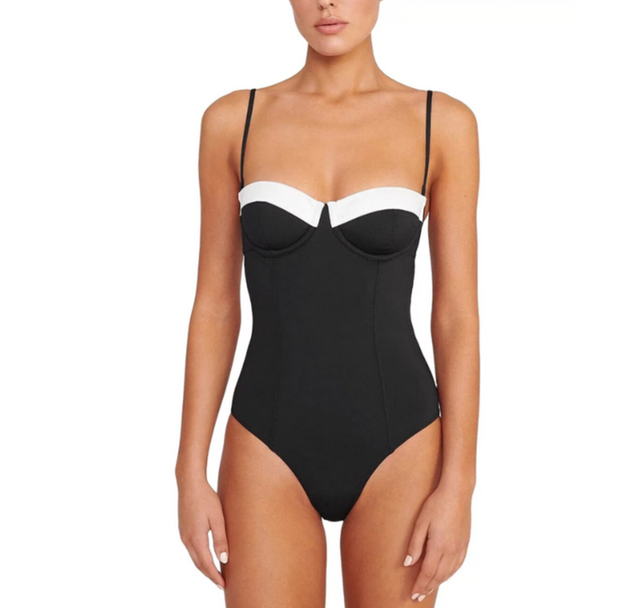 STAUD Maeve One Piece Swimsuit MSRP $225