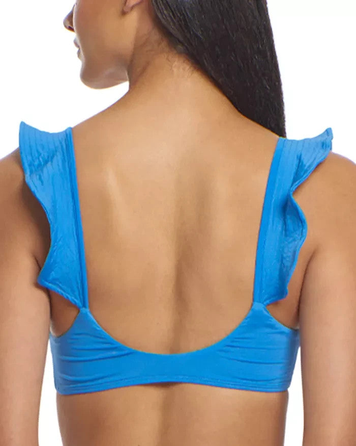 Peixoto Amara Ruffle-strap Bikini top MSRP $78