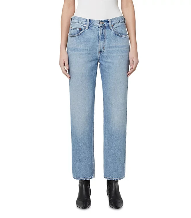 AGOLDE Valen Mid Rise Ankle Straight Jeans MSRP $238