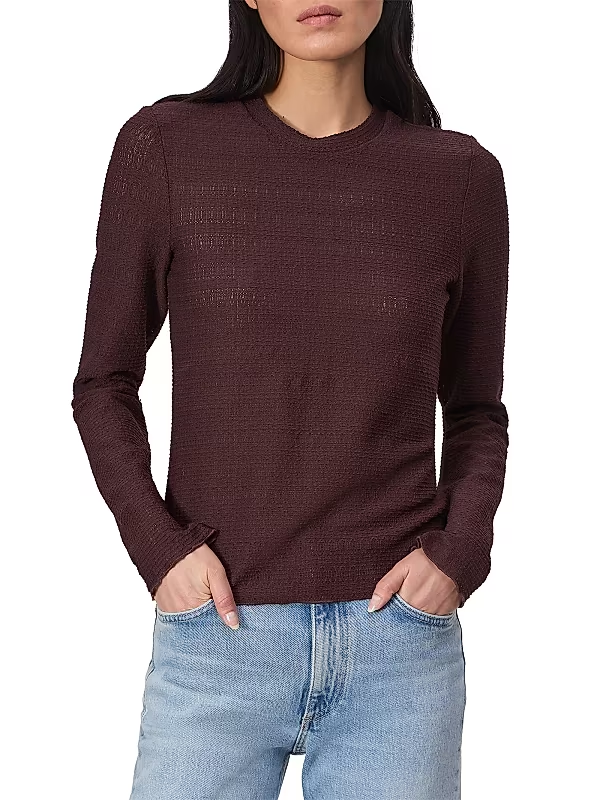 Rag & Bone Julia Long-Sleeve Top MSRP $178