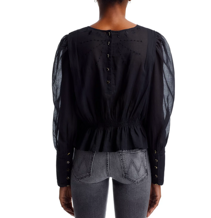 MOTHER The Straight Lace Top MSRP $245