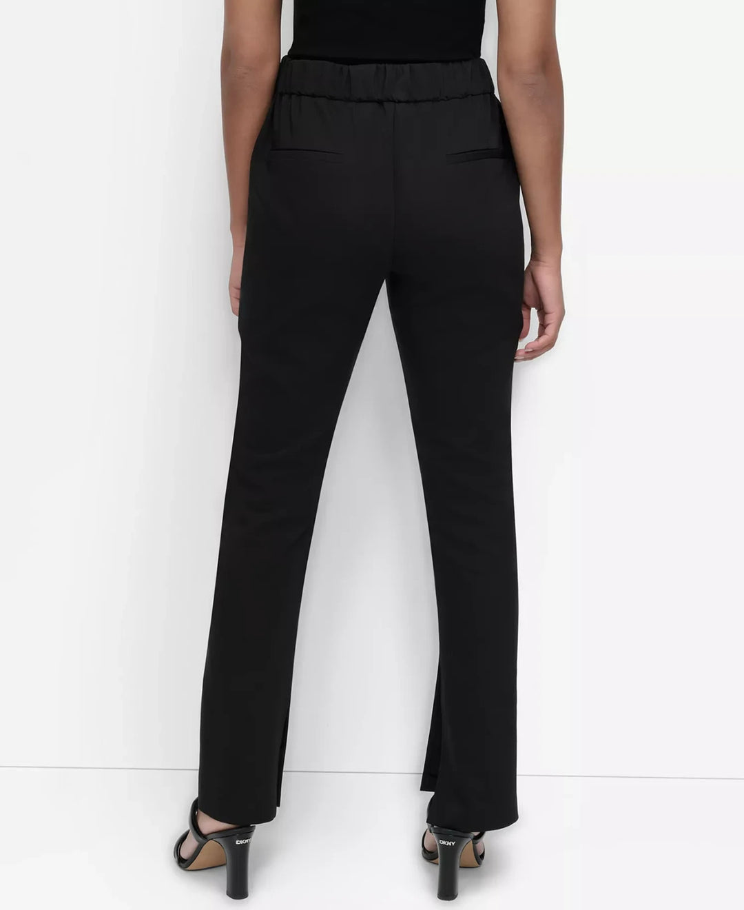 DKNY Women's Split-Hem Elasticated-Back Ankle Pants MSRP $109