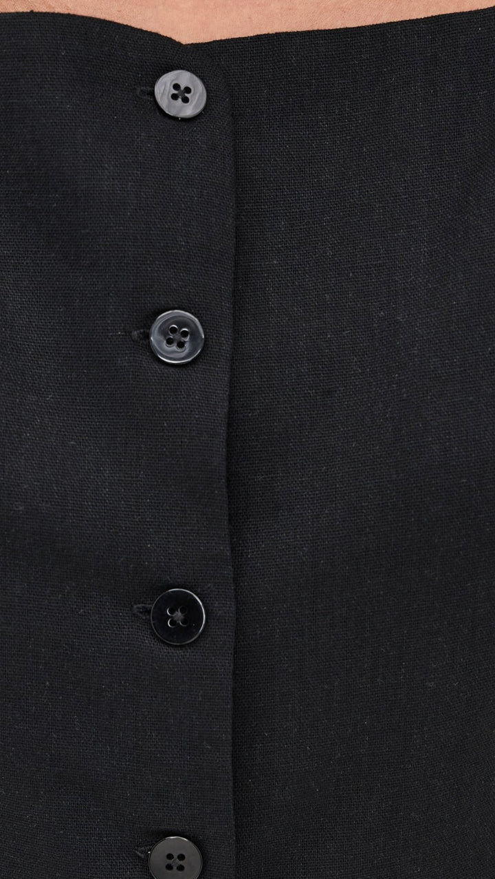 Wayf  Vest Square Neck Button-Down Top MSRP $89