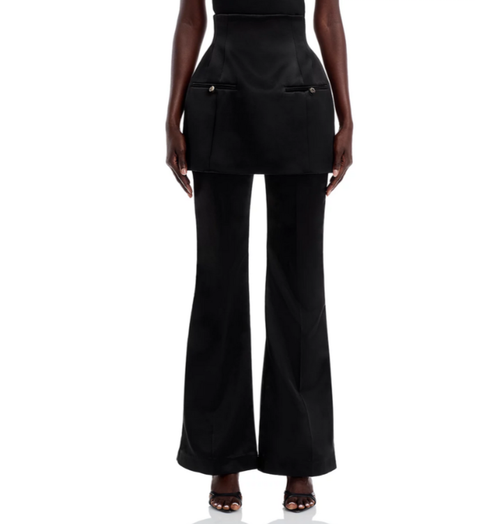 A.W.A.K.E. MODE Layered Skirt Trousers MSRP $1125  # TR 3059