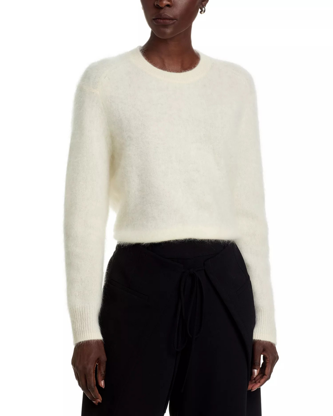 C by Bloomingdale's Cashmere Brushed Cashmere Sweater MSRP $228