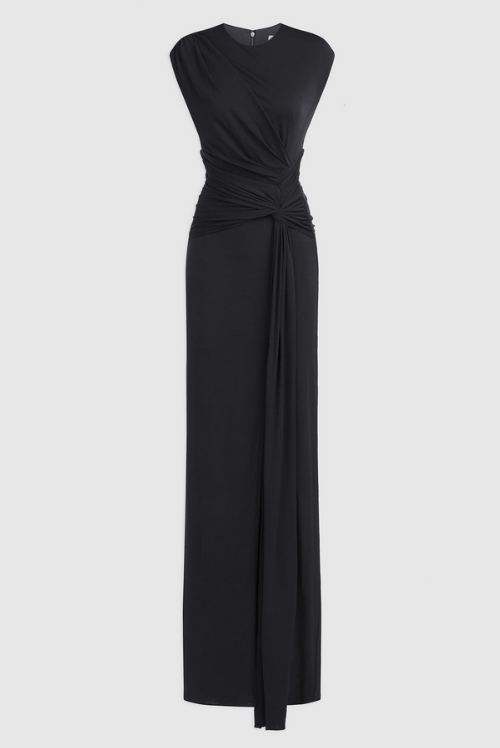 HALSTON Giovanna Ruched Gown MSRP $575