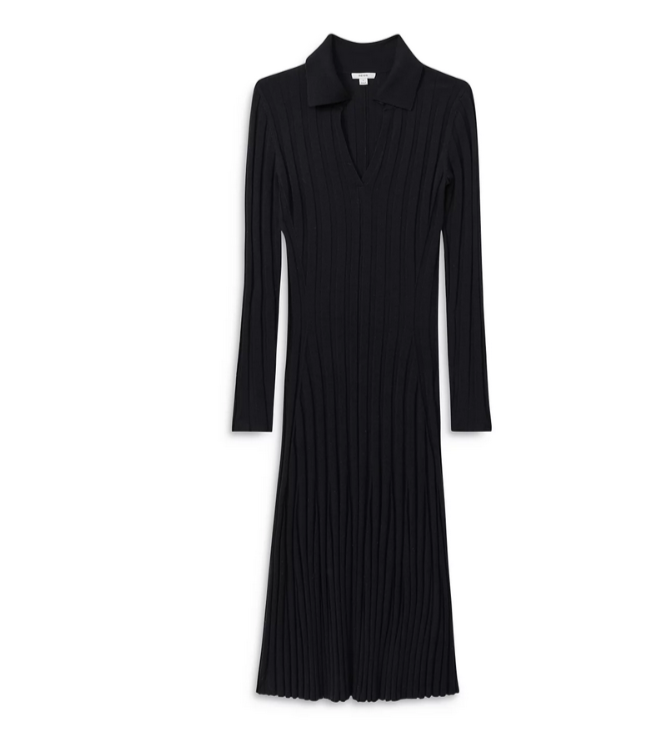 REISS Winne Knit Midi Dress MSRP $330