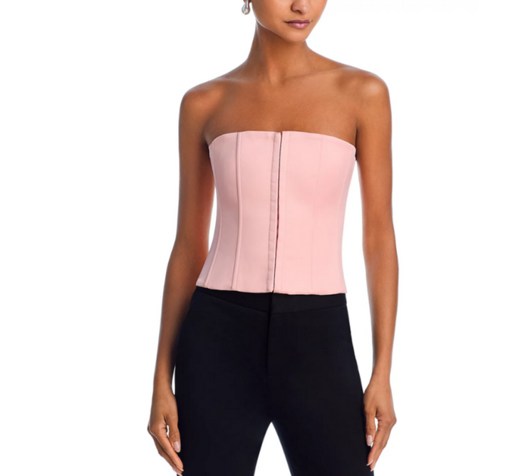 Danielle Guizio Satin Corset Top MSRP $128