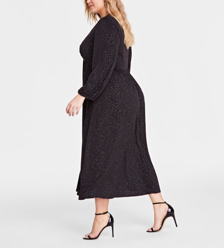 Signature by Robbie Bee Plus Size Embellished Ruched Maxi Dress MSRP $89