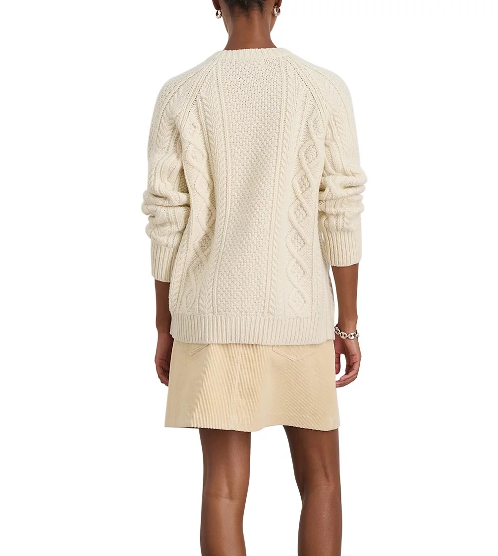 Alec Mill Agnes Cable Knit Cardigan MSRP $235