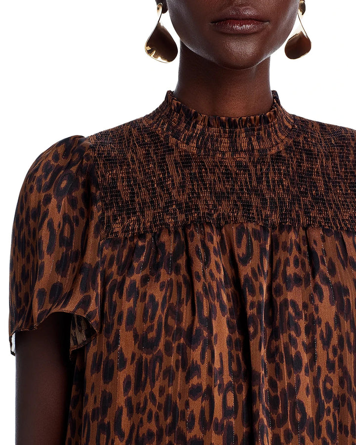 AQUA Leopard Mini Dress MSRP $88