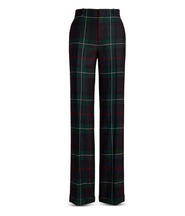 Polo Ralph Lauren Wool Plaid Relaxed Pants MSRP $398