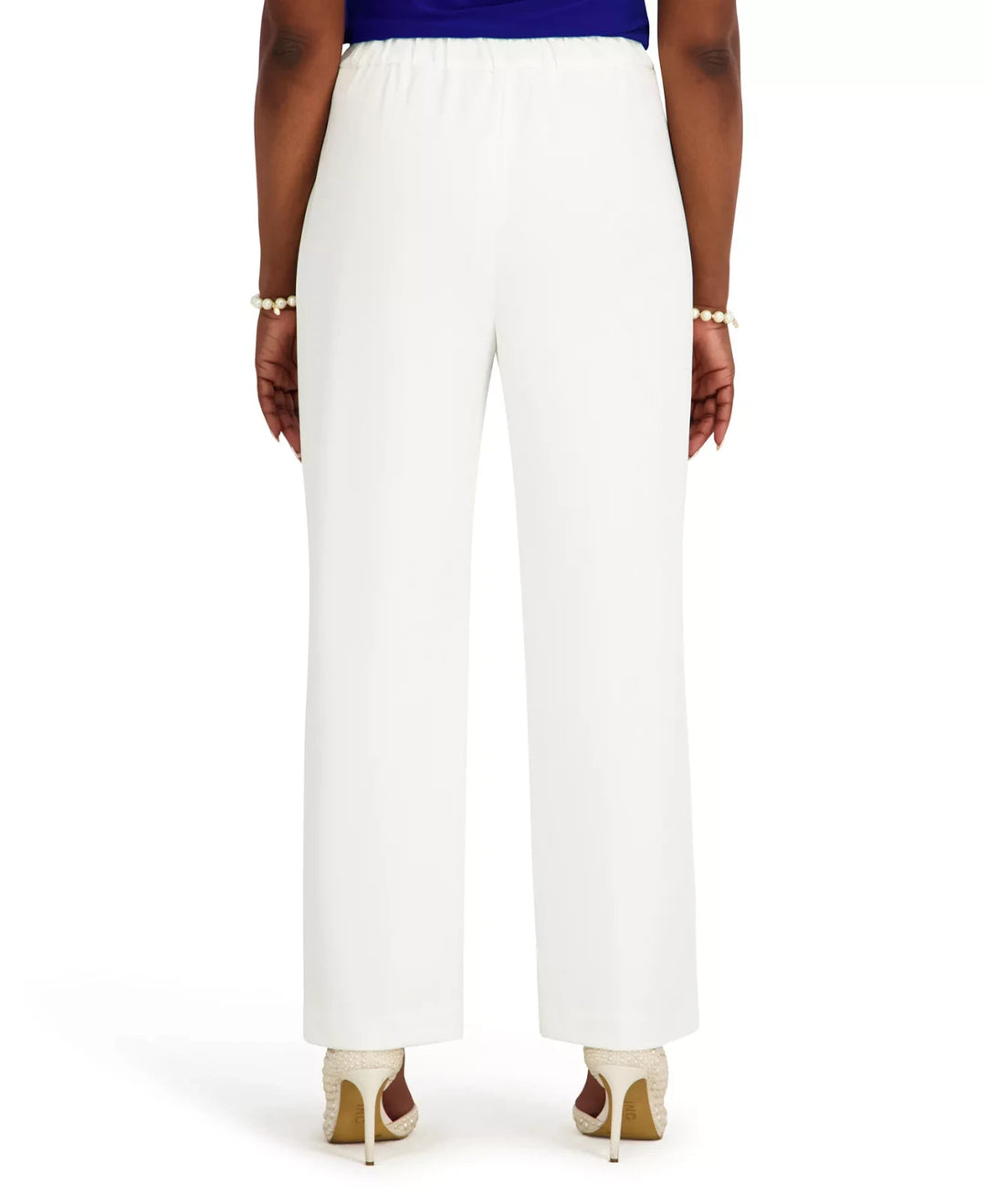 Kasper Women's Elasticized Back Wide-Leg Pants MSRP $79