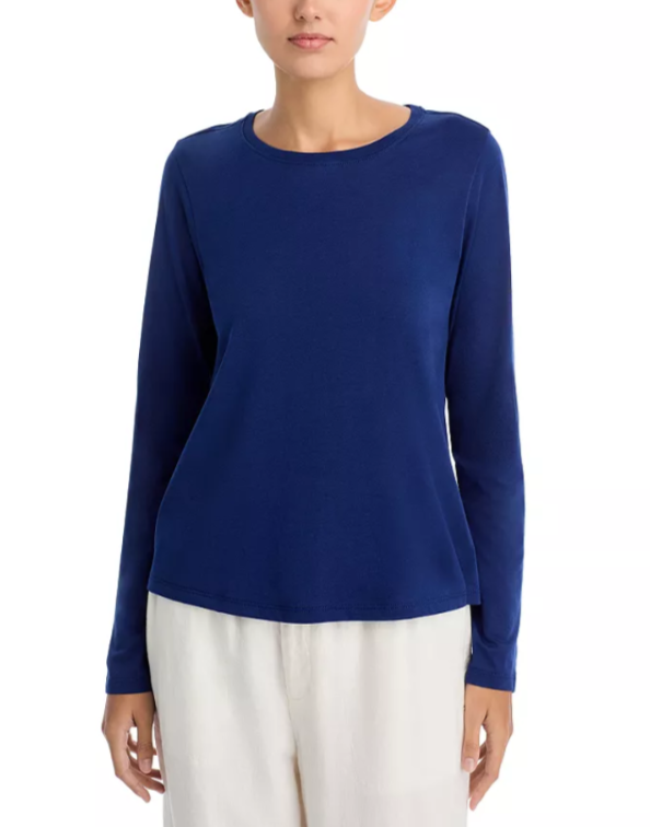 Eileen Fisher Jersey Knit Tee MSRP $88