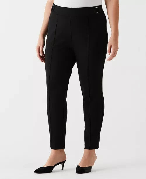 Rafaella Plus Size Hardware Slim Leg Ankle Pant MSRP $89