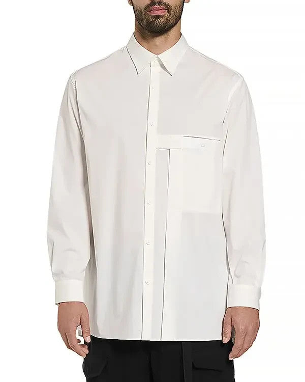Y-3 M Pleated Long Sleeve Shirt MSRP $280