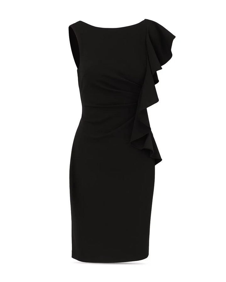 Adrianna Papell Sleeveless Ruffled Dress MSRP $129