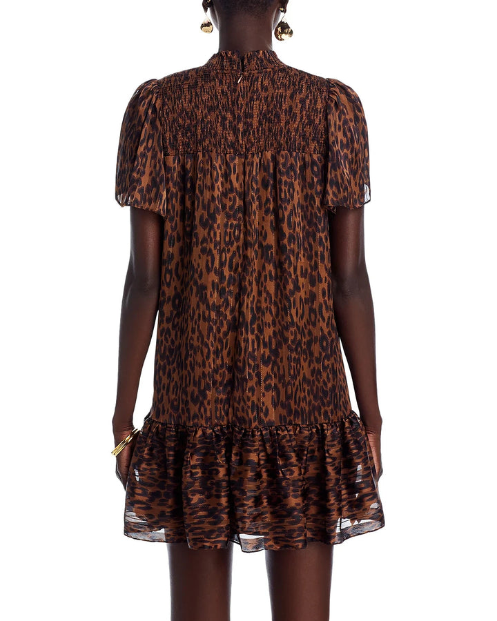 AQUA Leopard Mini Dress MSRP $88