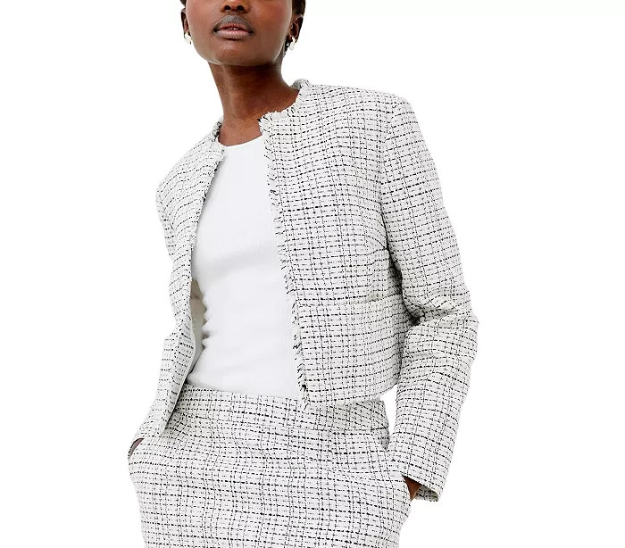 FRENCH CONNECTION Effie Tweed Jacket MSRP $138