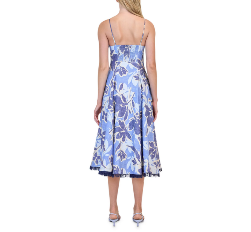 SIMKHAI Analise Bustier Midi Dress MSRP $545 