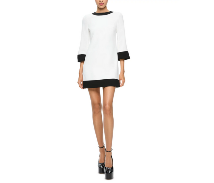 Alice and Olivia Eleonora Flare Sleeve Mini Dress MSRP $395