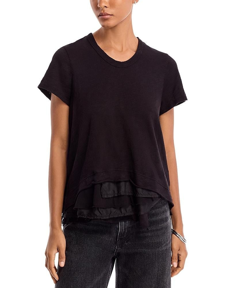 Wilt Boxy Mixed Media Hem Tee MSRP $117