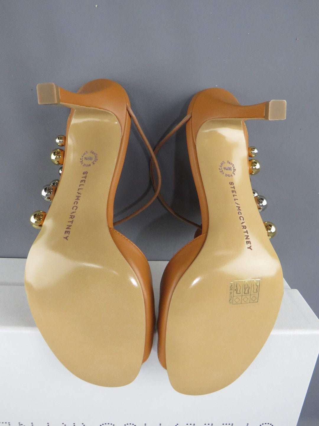 Stella McCartney Women's Stella 100 Studded Open Toe Pumps M2 361