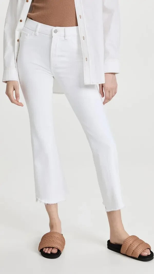 DL1961 Bridget High Rise Instasculpt Cropped Bootcut Jeans MSRP $199