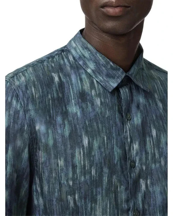 John Varvatos Ross Printed Slim Fit Shirt MSRP $248