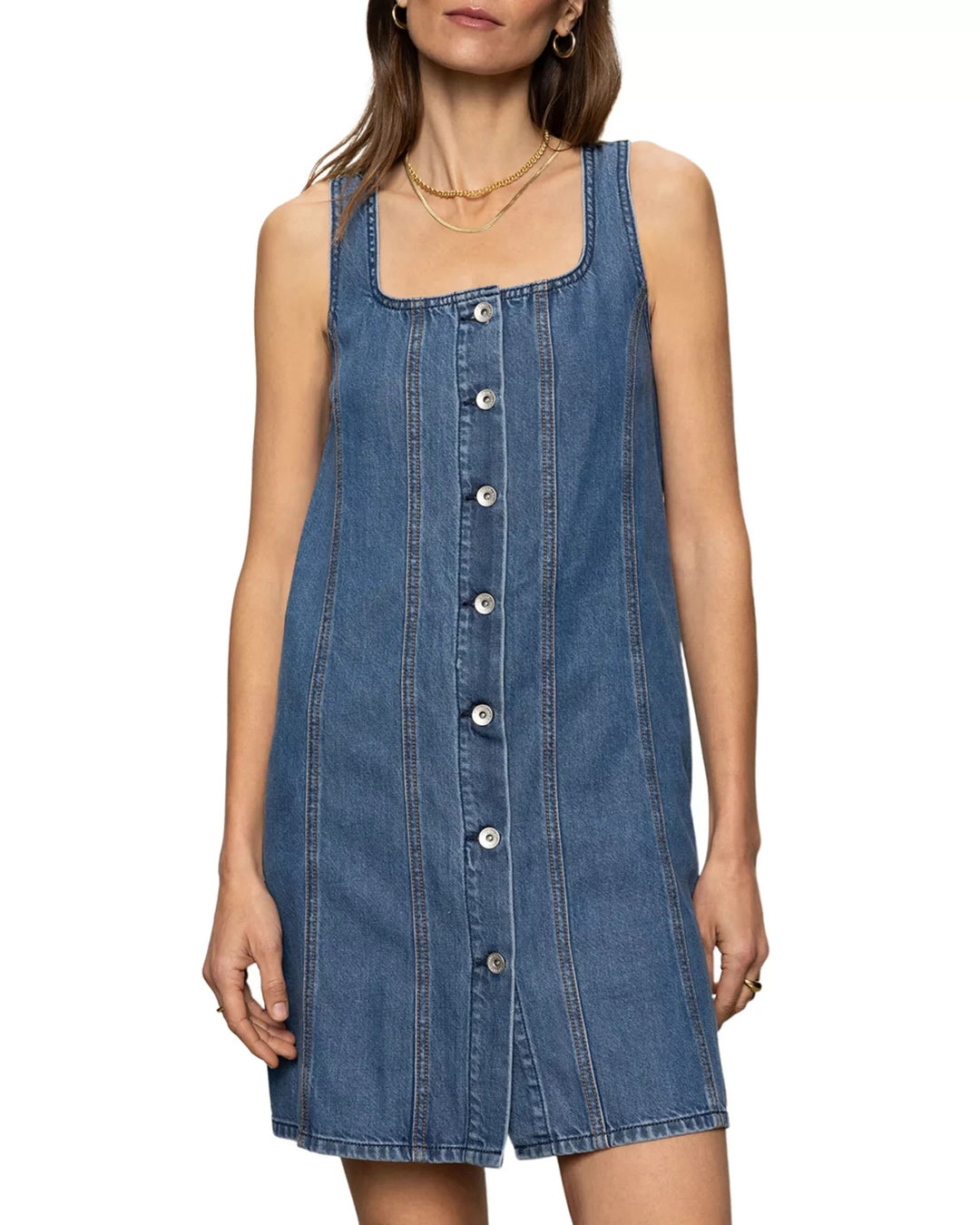 Sanctuary Blossom Denim Mini Dress MSRP $139