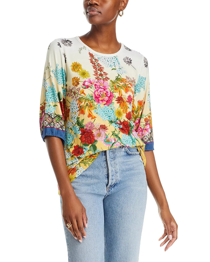 Johnny Was Floral Print Top MSRP $130