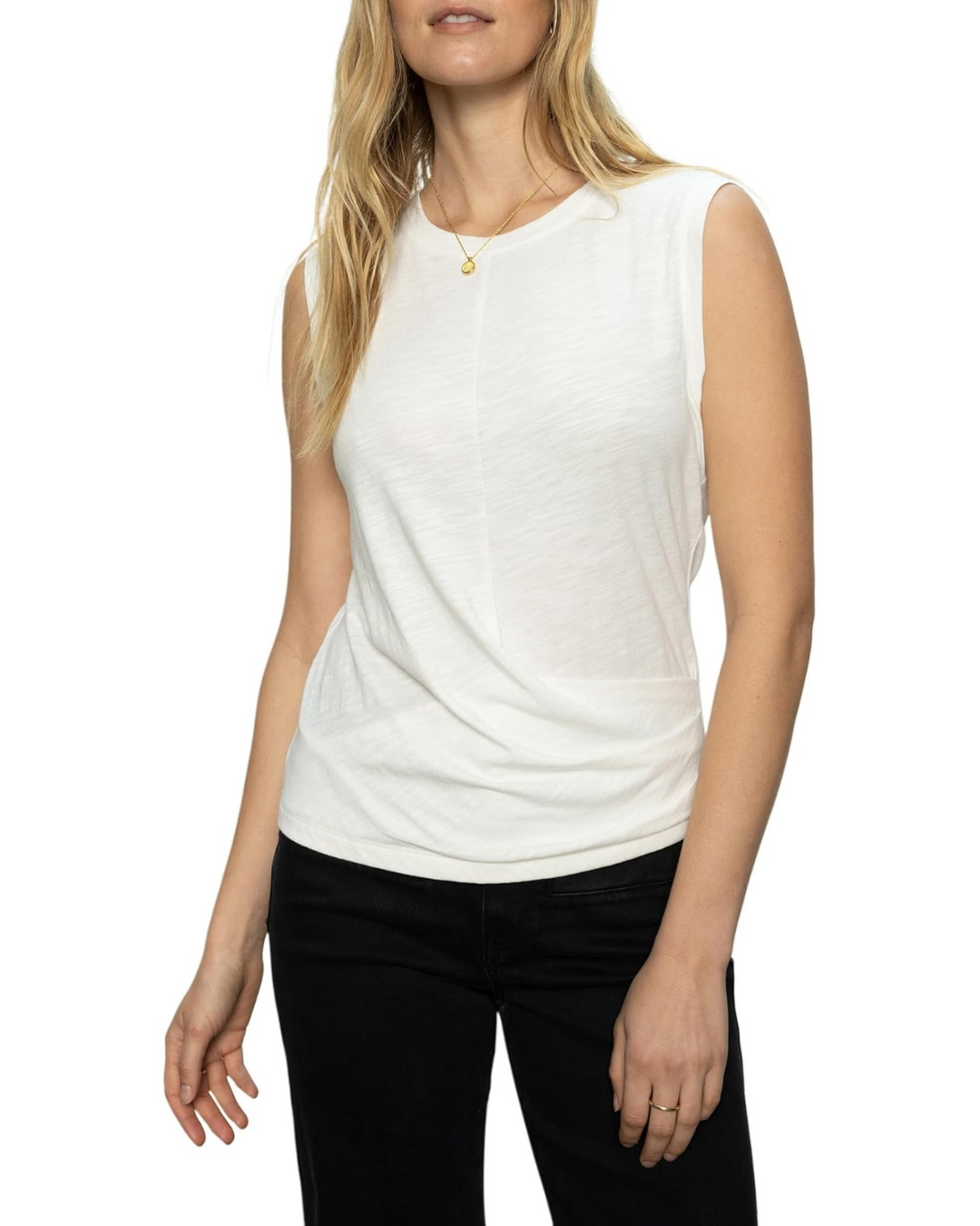 Sanctuary Women's Draped Sleeveless Crewneck Tank MSRP $39