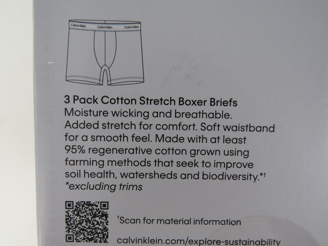 Calvin Klein Modern Cotton Stretch Boxer Brief, 3 Pack MSRP $47