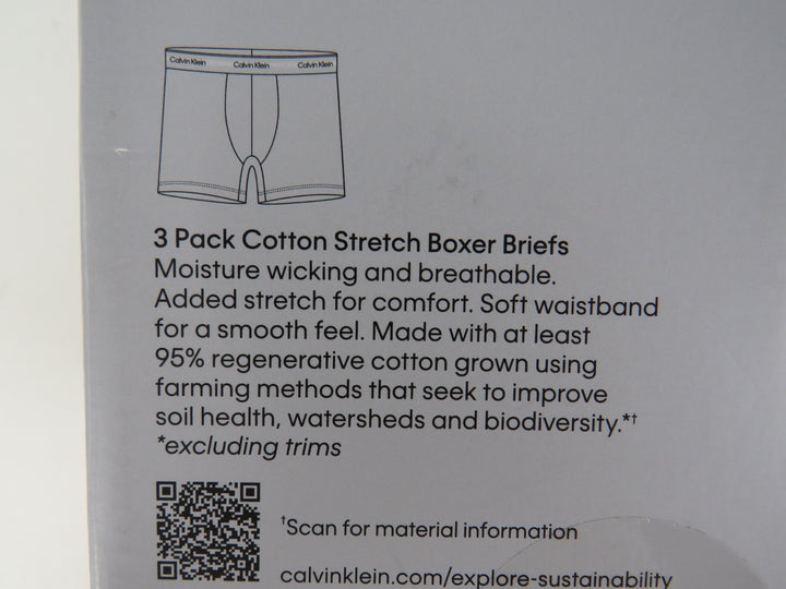 Calvin Klein Modern Cotton Stretch Boxer Brief, 3 Pack MSRP $47