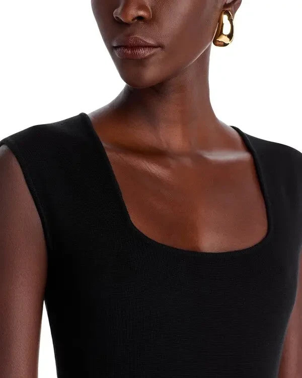 Elie Tahari The Vera Belted Sweater Dress MSRP $345