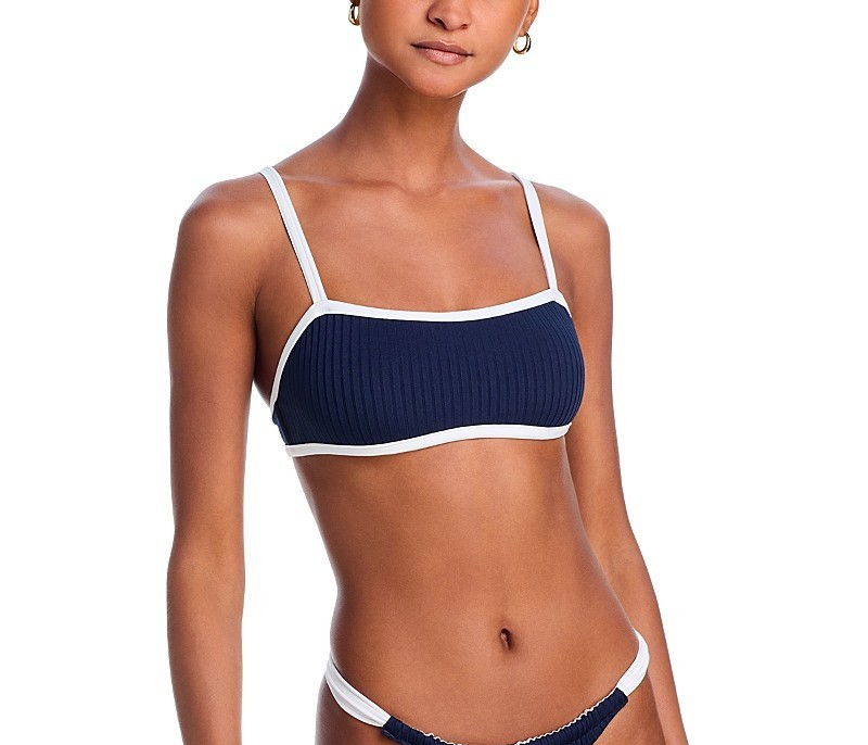 Aqua Swim Bandeau Swim Top MSRP $68