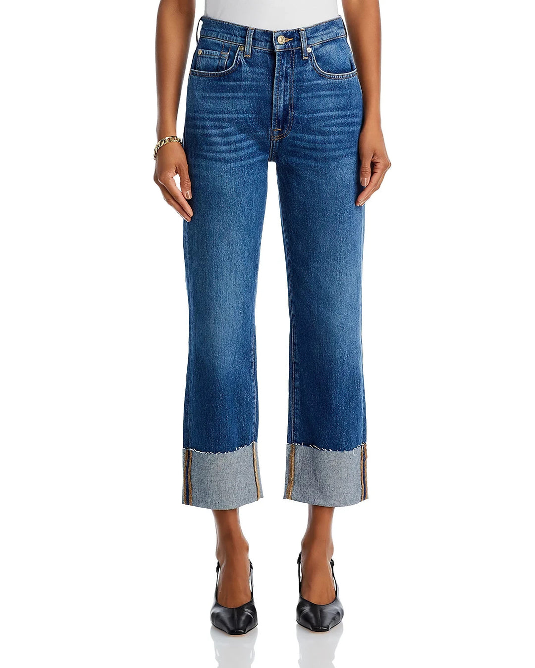 7 For All Mankind Logan High Rise Ankle Stovepipe Jeans MSRP $208