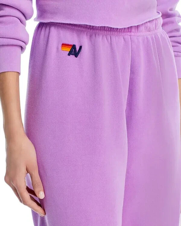 Aviator Nation Rainbow-Stripe Sweatpants MSRP $156