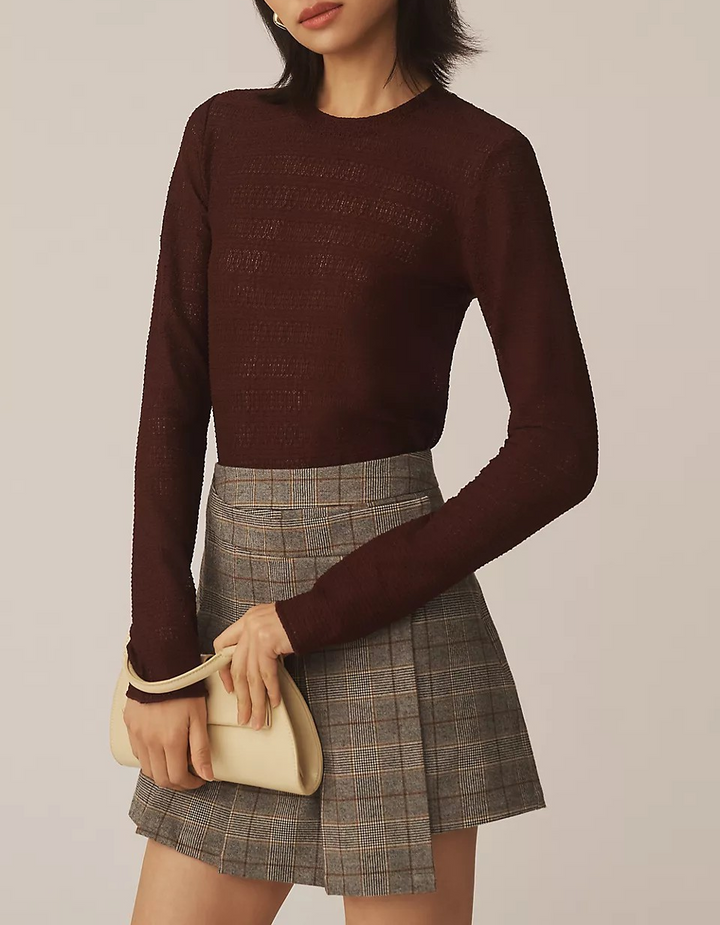 Rag & Bone Julia Pointelle Tee MSRP $178