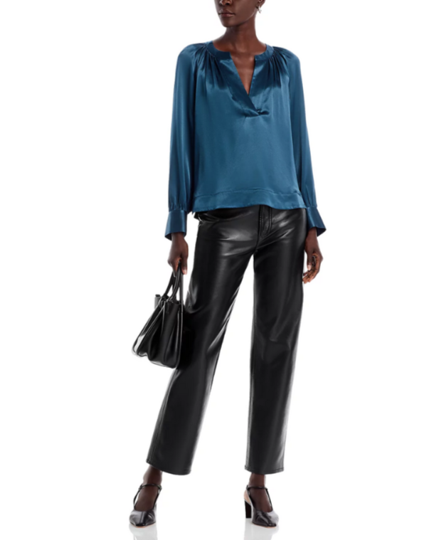 Rails Wynna Satin Shirt MSRP $228